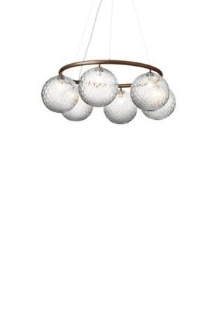 Miira 6 Circular optic clear hanglamp Nuura 