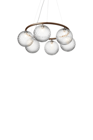 Miira 6 Circular optic clear hanglamp Nuura 