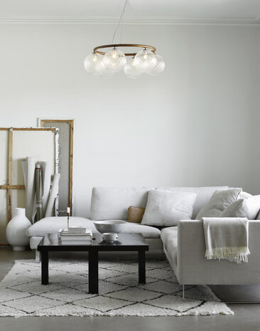 Miira 6 Circular optic clear hanglamp Nuura 