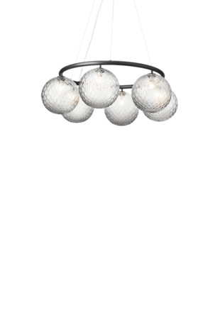 Miira 6 Circular optic clear hanglamp Nuura 