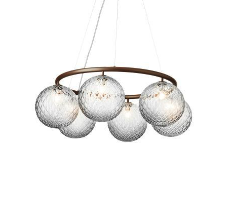 Miira 6 Circular optic clear hanglamp Nuura 