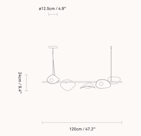 Florii 5 Linear hanglamp Nuura 
