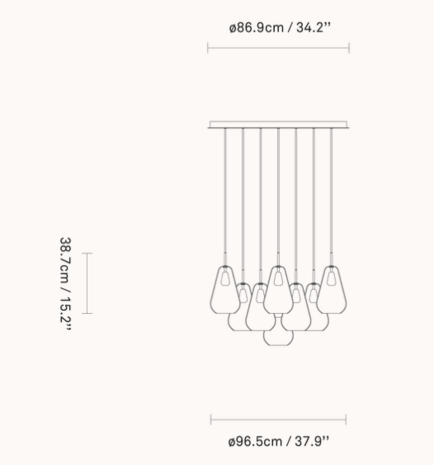 Anoli 13 hanglamp Nuura 