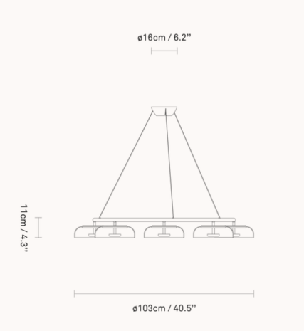 Blossi 8 hanglamp Nuura 