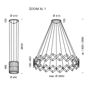 Zoom 1 XL hanglamp Serien Lighting  
