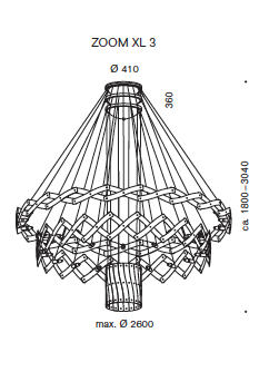 Zoom 3 XL hanglamp Serien Lighting  