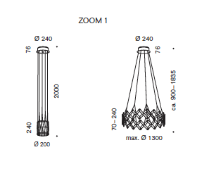 Zoom hanglamp Serien Lighting
