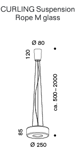 Curling (M) led hanglamp Serien Lighting 
