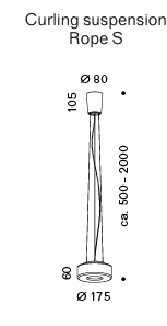 Curling (S) led hanglamp Serien Lighting 