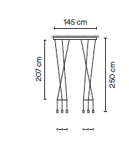 Wireflow Lineal 0338 hanglamp Vibia 