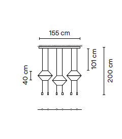 Wireflow Lineal 0325 hanglamp Vibia 