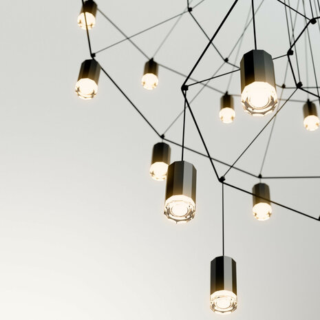 Wireflow Chandelier 0377 hanglamp Vibia 