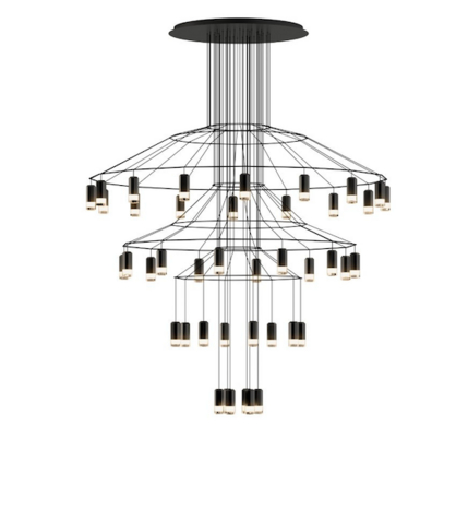 Wireflow Chandelier 0377 hanglamp Vibia 