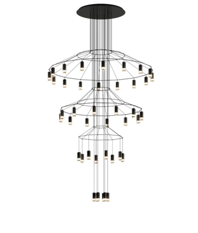 Wireflow Chandelier 0378 hanglamp Vibia 