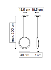 Cosmos 2502 led hanglamp Vibia 