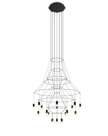 Wireflow Chandelier 0315 hanglamp Vibia 