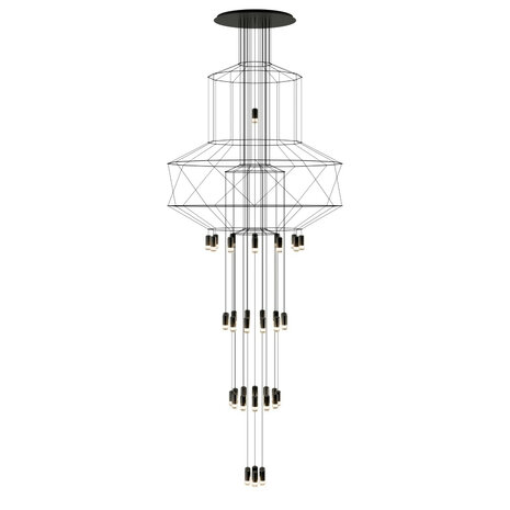 Wireflow Chandelier 0375 hanglamp Vibia 