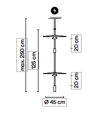 Flamingo mini 1590 hanglamp Vibia 