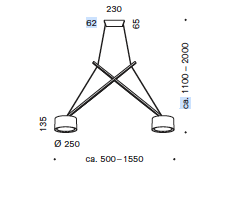 Twin hanglamp Serien Lighting  