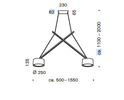 Twin led hanglamp Serien Lighting  