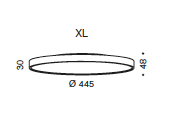 Slice PI ceiling XL plafondlamp Serien Lighting  