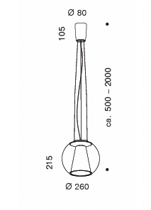 Draft Rope (S) led hanglamp Serien Lighting 