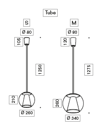 Draft Tube (S) led hanglamp Serien Lighting 