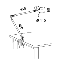 Job Clamp led tafellamp Serien Lighting 