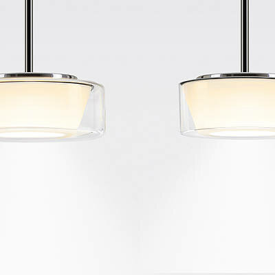 Curling Tube (S) Acrylglas led hanglamp Serien Lighting 