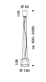 Drum Short (S) led hanglamp Serien Lighting 