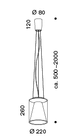 Drum Long (M) led hanglamp Serien Lighting 