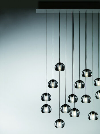 Multispot beluga F32 10 lichts hanglamp Fabbian 