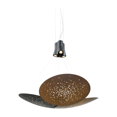 Lens &Oslash; 90 cm 3 lenzen hanglamp Fabbian 