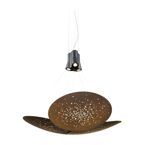 Lens &Oslash; 90 cm 3 lenzen hanglamp Fabbian 