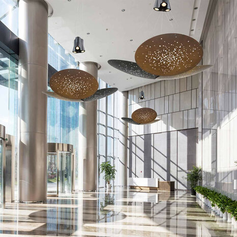 Lens &Oslash; 60 cm 3 lenzen hanglamp Fabbian 