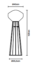 A&eacute;rostat vloerlamp Fabbian 