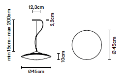 Loop led hanglamp Fabbian 