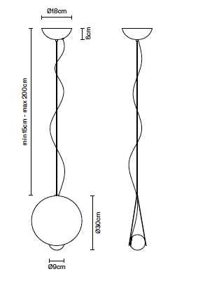 Akoya F61&nbsp;&Oslash; 30&nbsp;cm&nbsp;hanglamp&nbsp;Fabbian