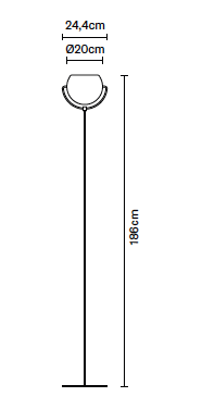 Beluga D57 vloerlamp Fabbian 