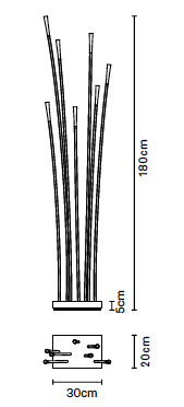 Giunco outdoor F14 vloerlamp Fabbian 