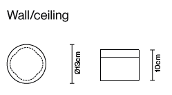 Jazz D52 led wandlamp Fabbian