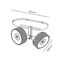 Cosmo C2 switch tune opbouwspot Light Point