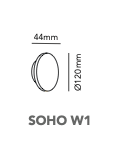 Soho W1 switch tune wandlamp Light Point