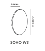 Soho W3 switch tune wandlamp Light Point