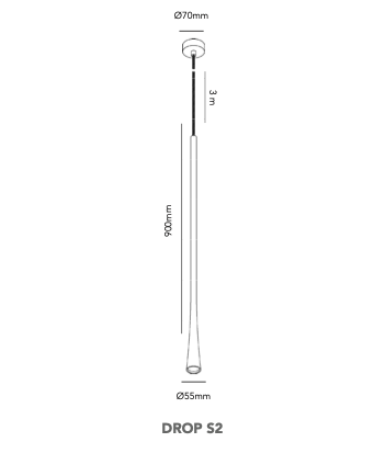 Drop S2 hanglamp Light Point