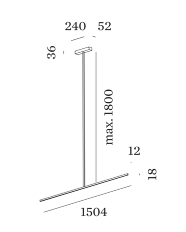 Fil 1.0 led hanglamp Wever & Ducre 