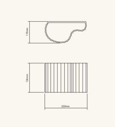 Rippo wandlamp Lobo Atelier