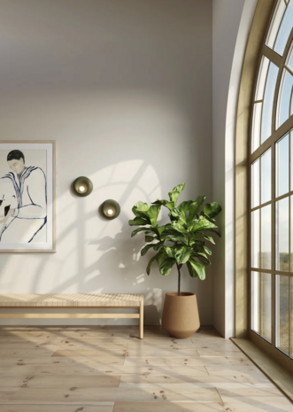 Drova wandlamp Lobo Atelier