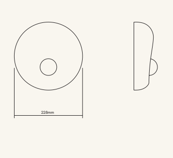 Drova wandlamp Lobo Atelier