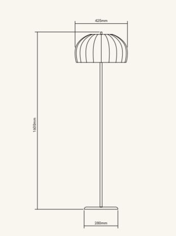 Lluvi Floor vloerlamp Lobo Atelier
